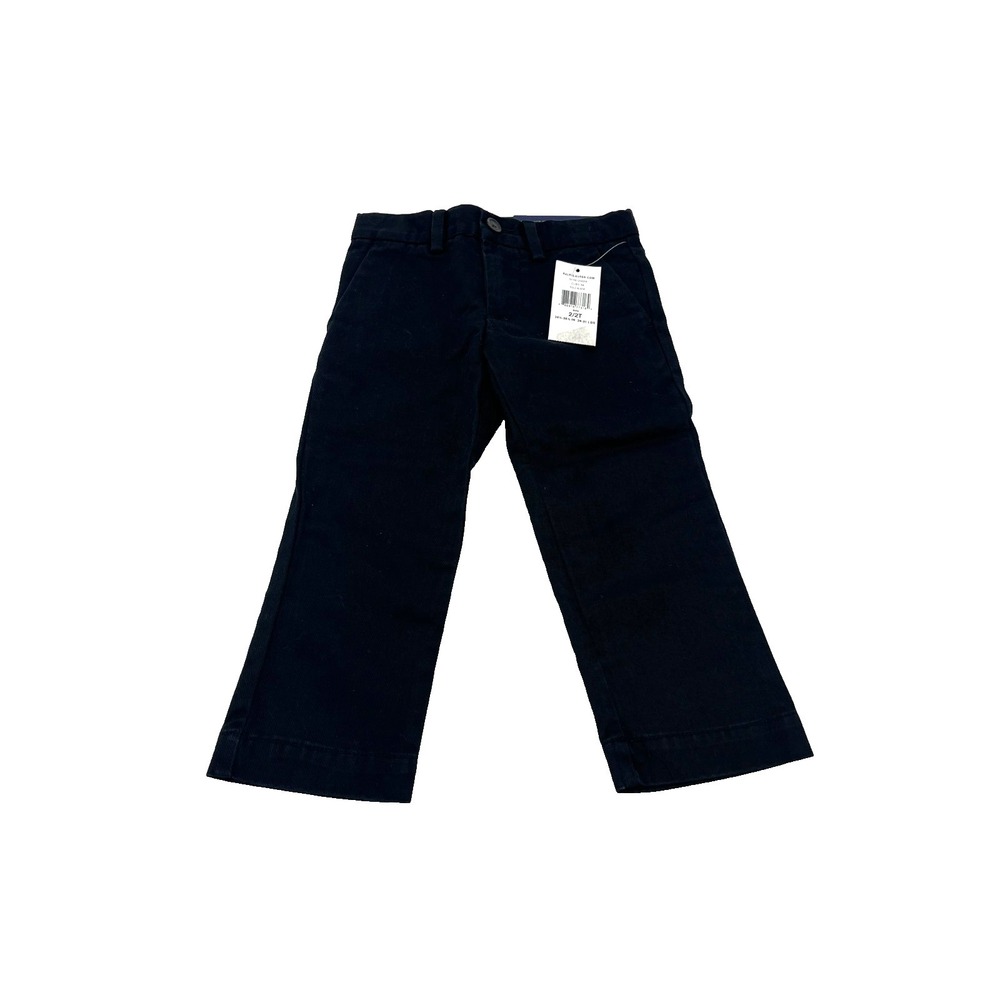 Polo Ralph Lauren Boys Fall IB Custom Skinny Fit Polo Black Ankle Pants 2/2T